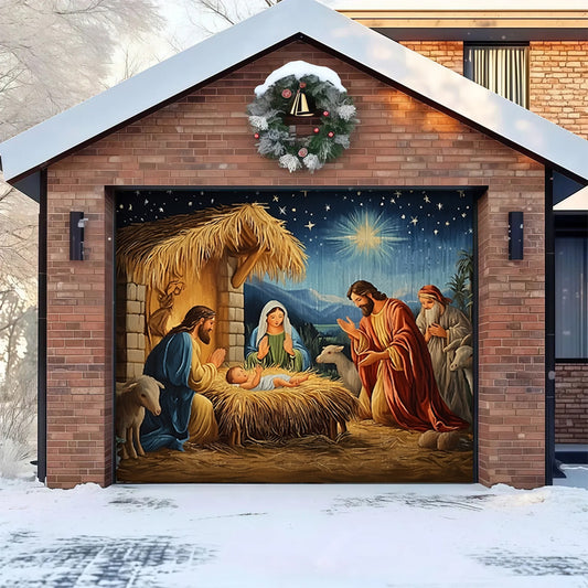 Nativity Scene | Christmas Garage Door Cover