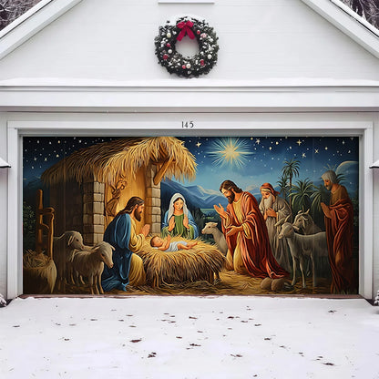 Nativity Scene | Christmas Garage Door Cover