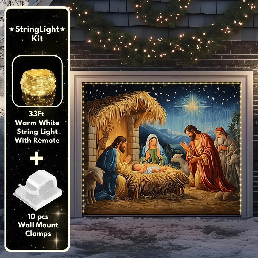 Nativity Scene | Christmas Garage Door Cover