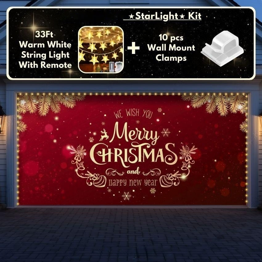 Merry Christmas  | Christmas Garage Door Cover