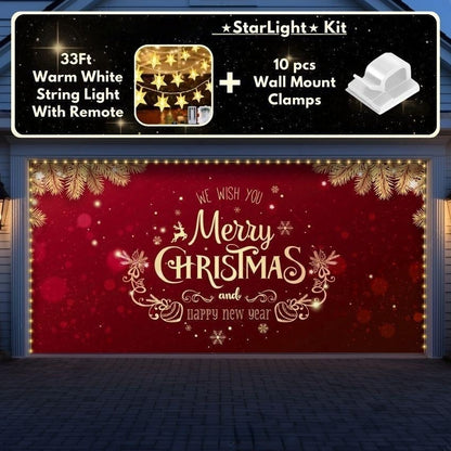 Merry Christmas  | Christmas Garage Door Cover