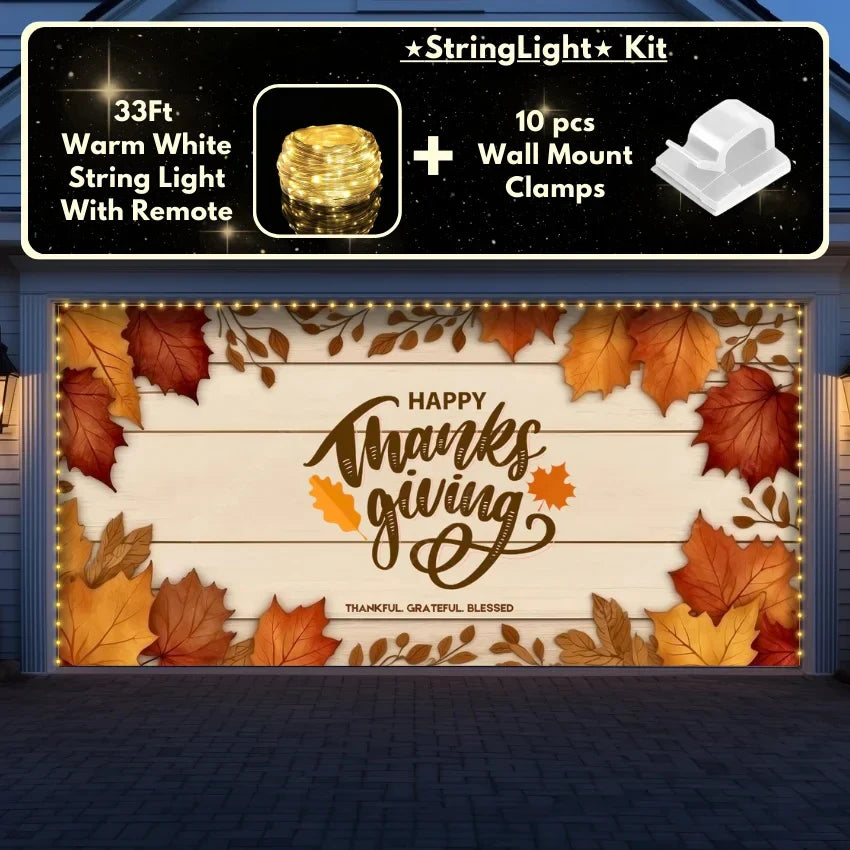 Happy Thanksgiving | Festive Garage Door Cover