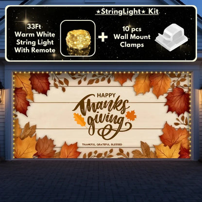 Happy Thanksgiving | Festive Garage Door Cover