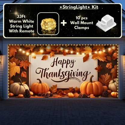 Happy Thanksgiving (B) | Festive Garage Door Cover