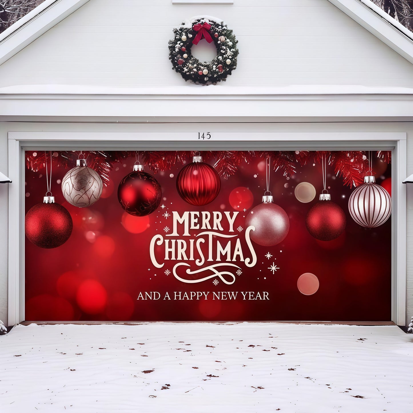 Christmas Ornaments & HNY | Christmas Garage Door Cover