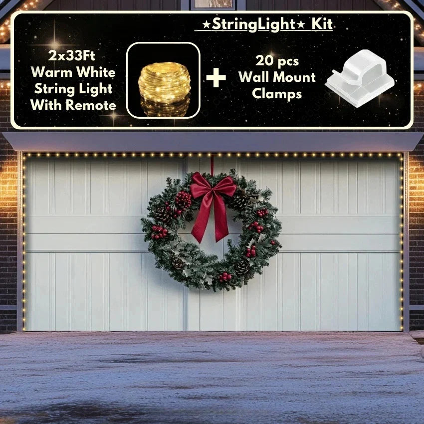 Christmas Wreath | Christmas Garage Door Cover