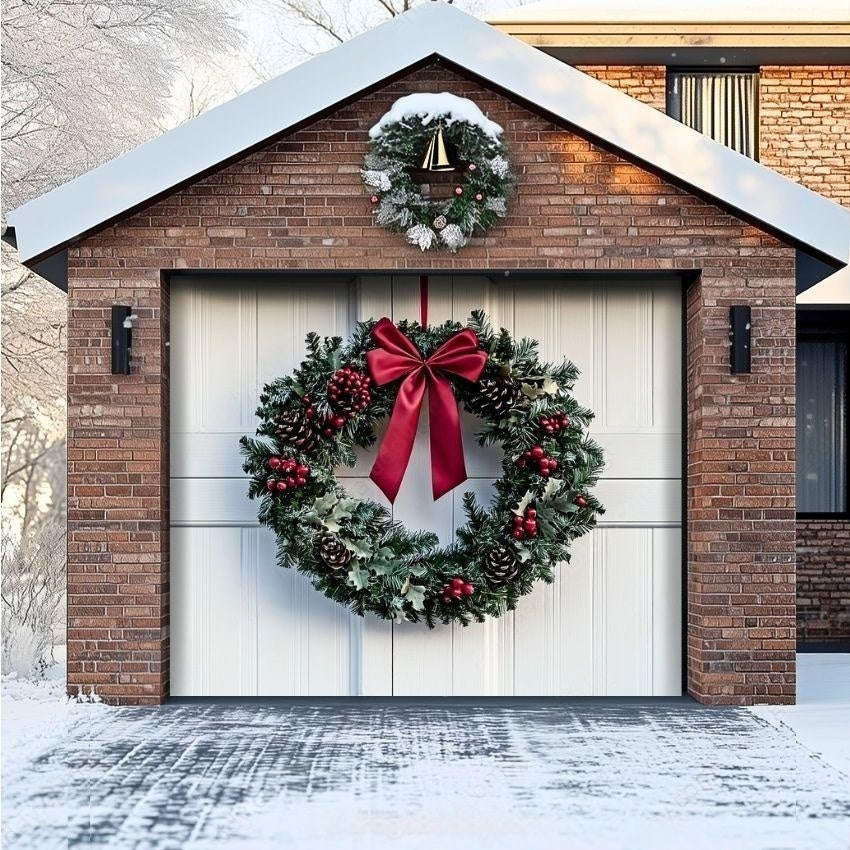 Christmas Wreath | Christmas Garage Door Cover