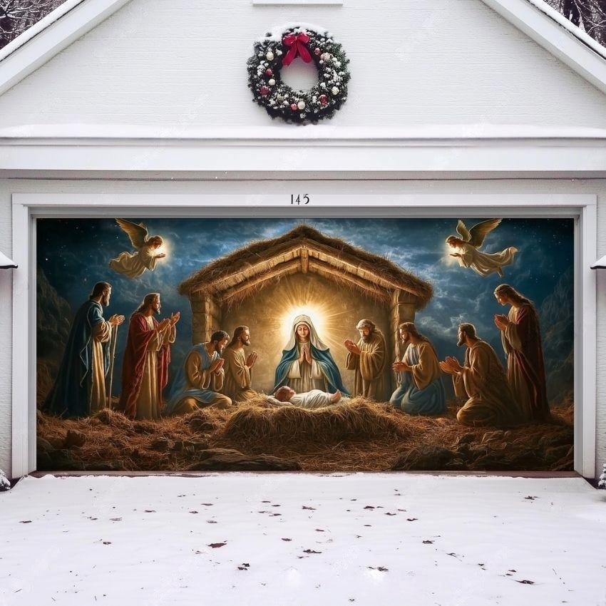Nativity Scene | Christmas Garage Door Cover