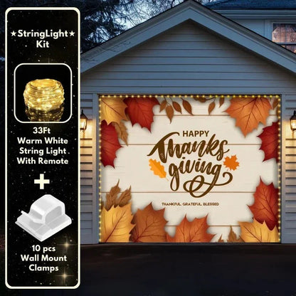 Happy Thanksgiving | Festive Garage Door Cover