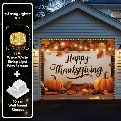 Happy Thanksgiving (B) | Festive Garage Door Cover